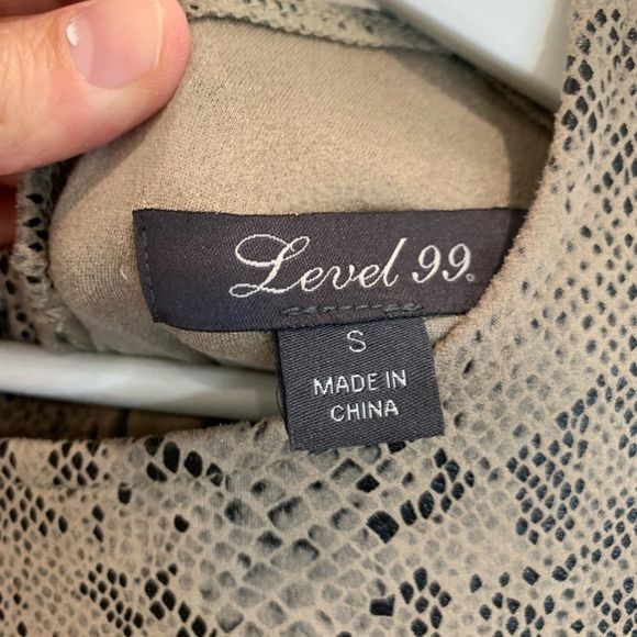 LEVEL 99 | Snake Print Micro Suede Dress Size S - Picture 12 of 14